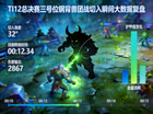 TI12总决赛三号位钢背兽团战切入瞬间的大数据复盘示意图